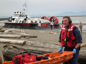The Canadian Coast Guard operates a fleet of ships, hovercrafts and helicopters to protect the longest coastline of any country worldwide.